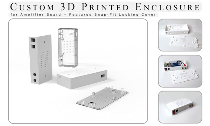 design a custom 3d printable enclosure or case for your electronics