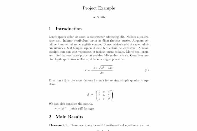 convert any document into latex overleaf professionally