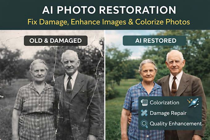 restore and enhance your old photos professionally