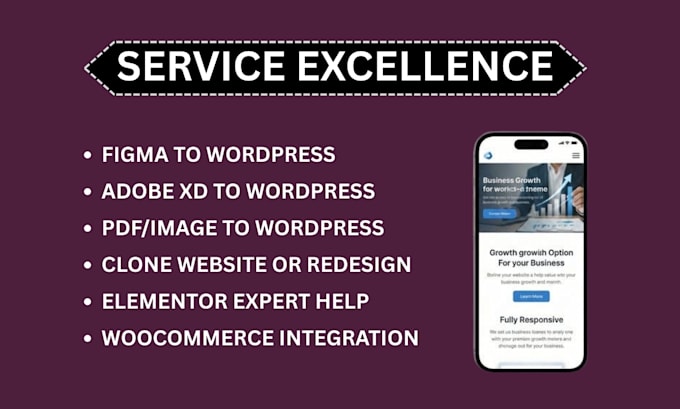 convert figma to wordpress or xd to wordpress using elementor