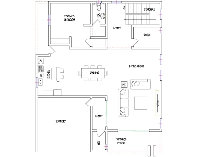 create professional 2d and 3d real estate floor plans drawings for construction