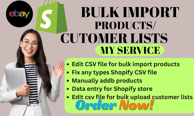 upload products using CSV or manual entry