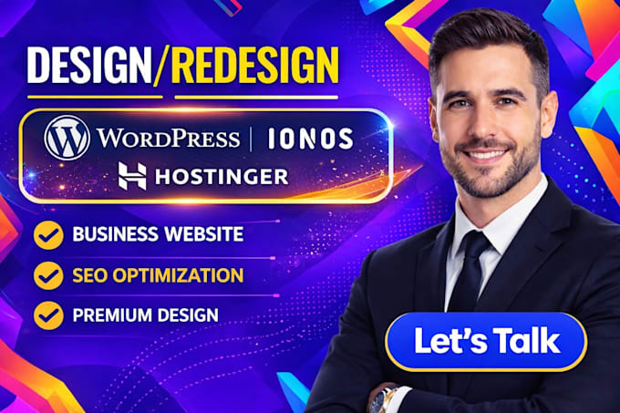 hostinger wordpress website ionos website design hostinger ionos redesign edit