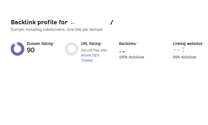 increase your domain rating ahrefs dr 80 and 90 with high quality backlinks
