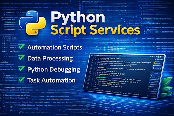 write python scripts for automation data processing and for tasks