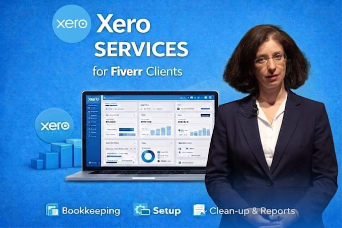 catch up, clean up, and reconcile books with quickbooks or xero