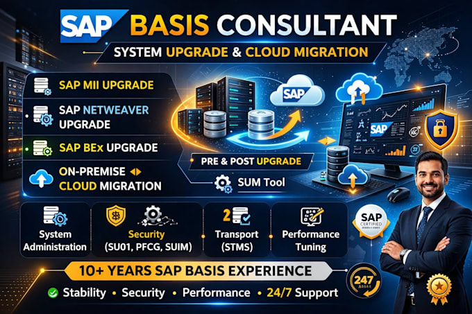 be your sap basis consultant for upgrade and support