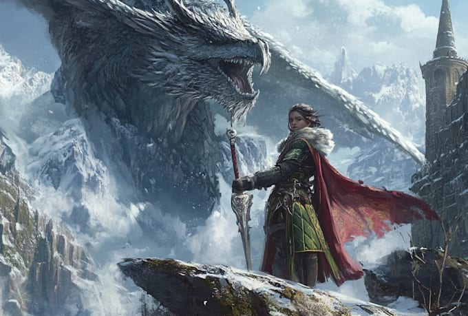 draw a fantasy illustration for you