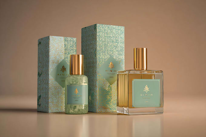 create your packaging or label design and 3d mockup