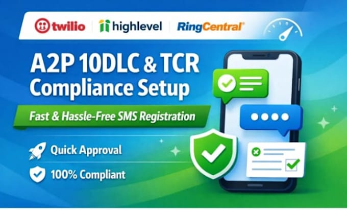 twilio gohighlevel ringcentral a2p 10dlc setup