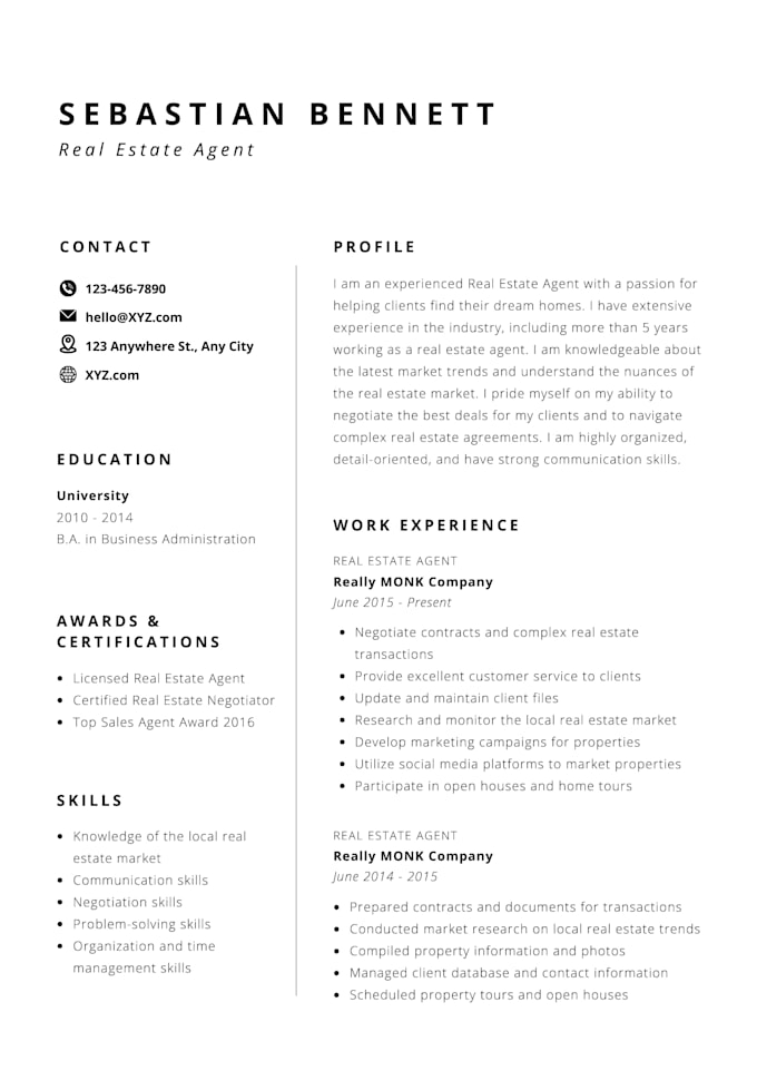 design a professional CV or resume using canva