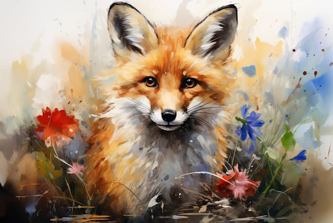 illustrate anything in watercolor style