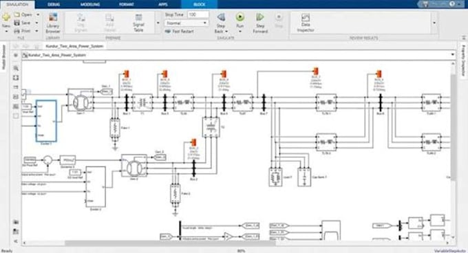 design control system and electrical and power simulation using matlab simulink