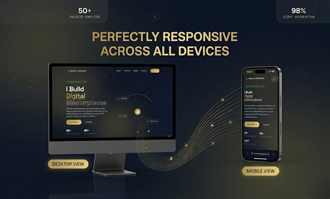 design and develop stunning flutter mobile and web apps