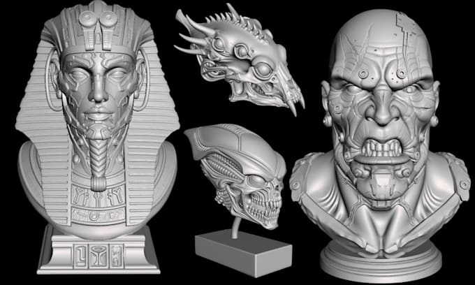 sculpt 3d realistic head bust model 3d face model 3d face sculpt for 3d printing