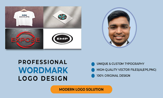 design a modern,minimalist,wordmark and lettermark logo