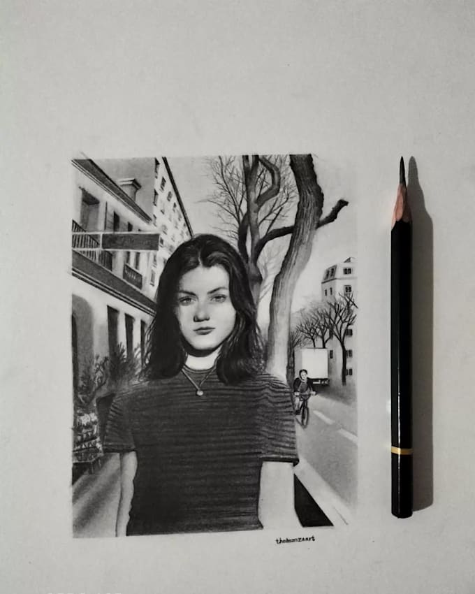 draw hand drawing sketches portraits