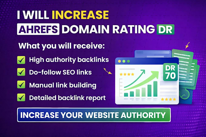 increase ahrefs domain rating DR with contextual SEO backlinks goggle ranking