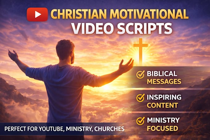 write powerful christian motivational video scripts