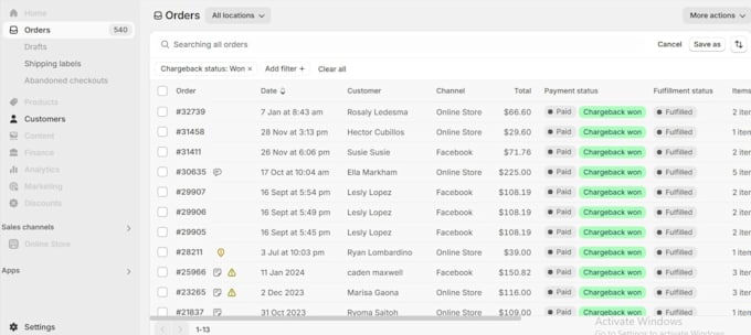handle stripe and shopify chargeback disputes professionally