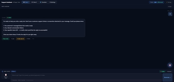provide you ai tool for your customer support replies