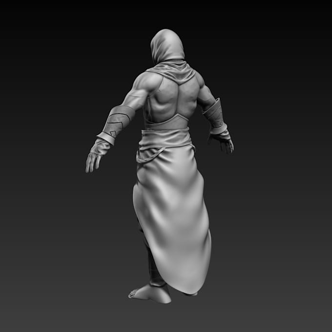 sculpt a 3d character for printing