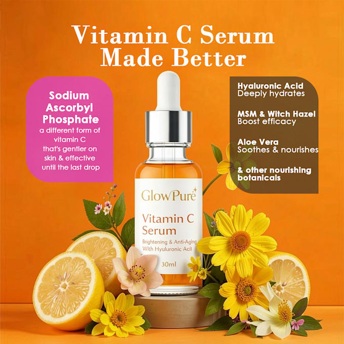 design cosmetic listing image for amazon, product  listing