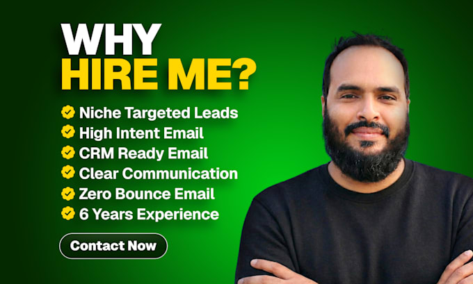 Provide niche targeted verified email list for email marketing by ...