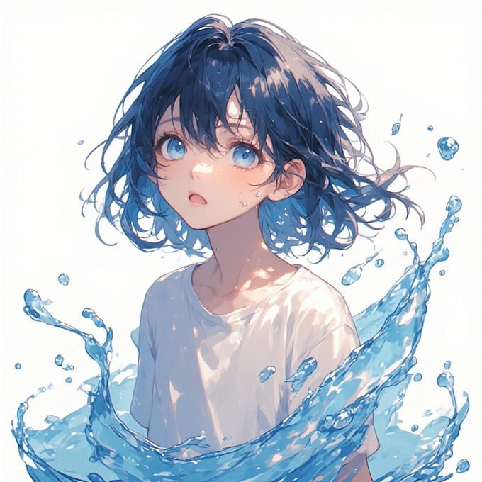 make a watercolor children illustration