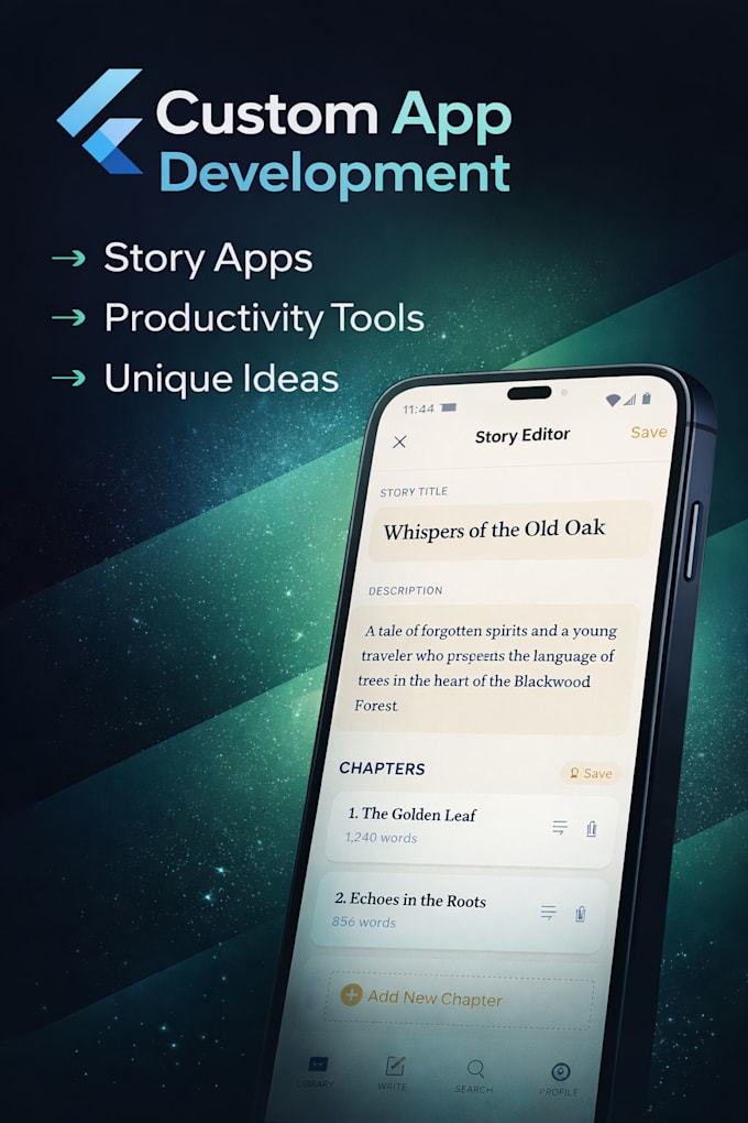 develop a flutter mobile app for your startup or business