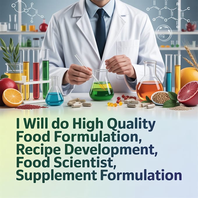 Do high quality food formulation, recipe development, food scientist ...