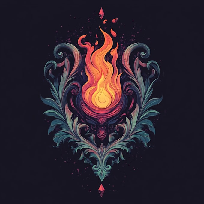 create a professional fantasy logo artwork