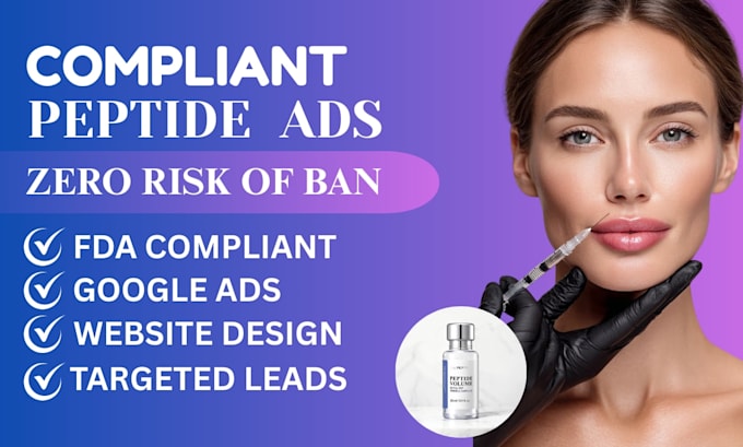 setup a fda compliant peptide ads peptide website google ads
