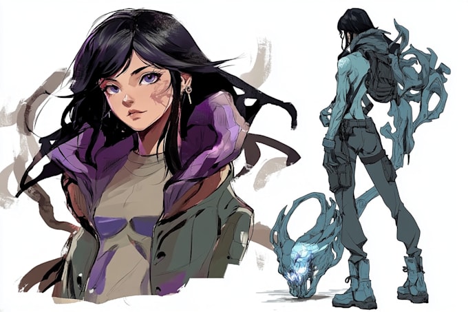 Abstract Oc Draw unique oc character concept art and illustration by Charli_butl29 ...