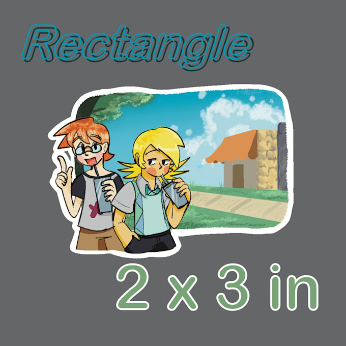 design and draw decorative die cut stickers with your characters
