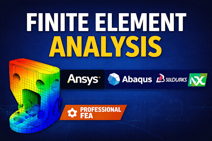 perform fea analysis using ansys abaqus solidworks