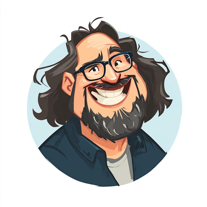 design caricature logo, cartoon, portrait