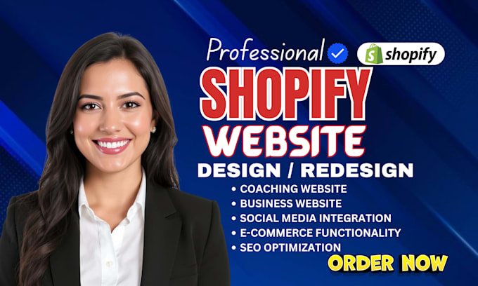 build shopify website, design or redesign shopify store, dropshipping store
