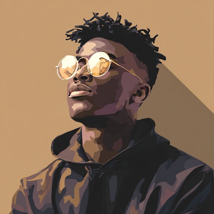 draw vector portrait cartoon portrait