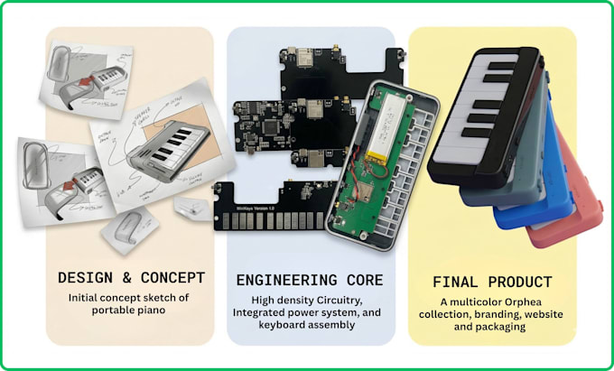 full product development concept to manufacturing electronics