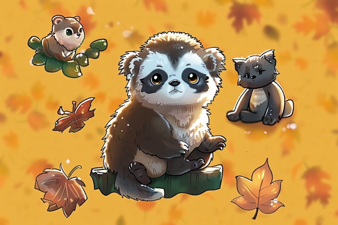 draw cute animal illustrations
