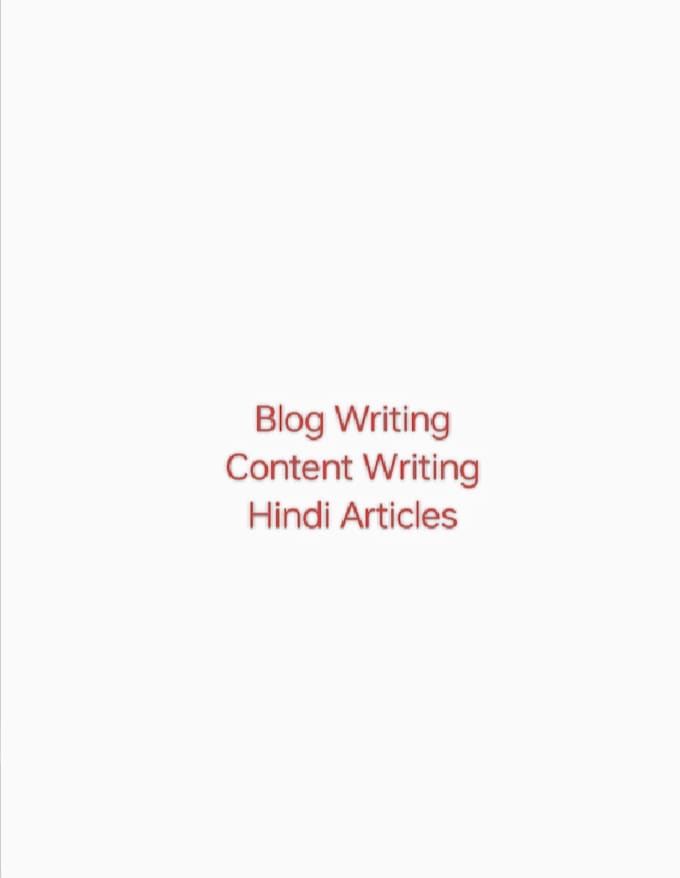 write hindi articles and blog posts