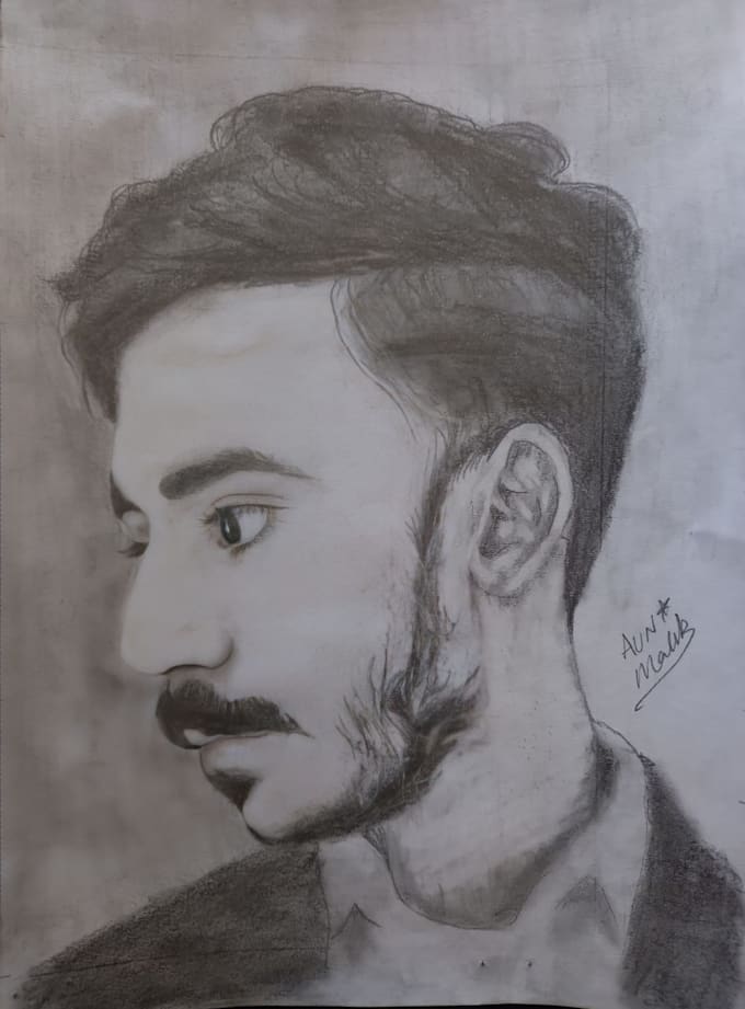 create a detailed color pencil portrait sketch