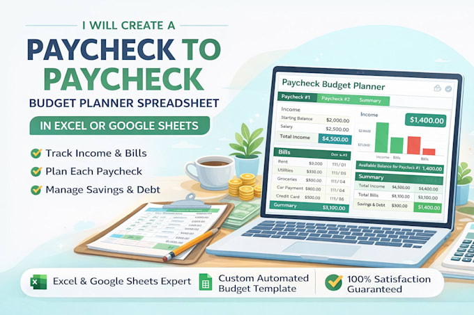create paycheck personal finance loan  amortization in excel google spreadsheet