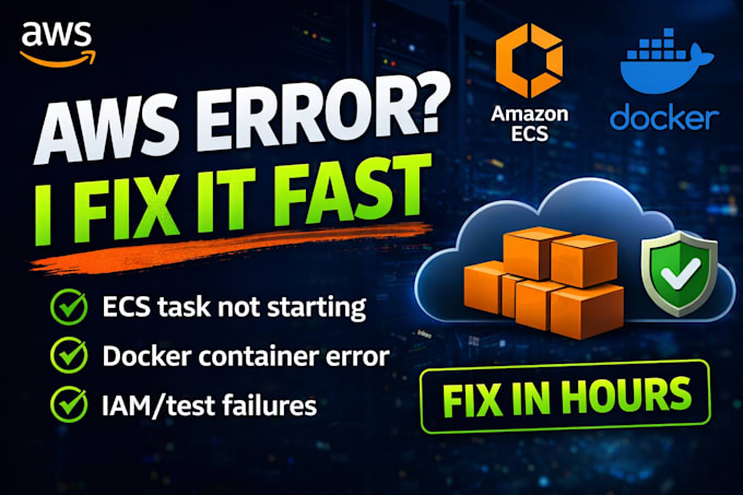 fix AWS ecs task failing to start fast