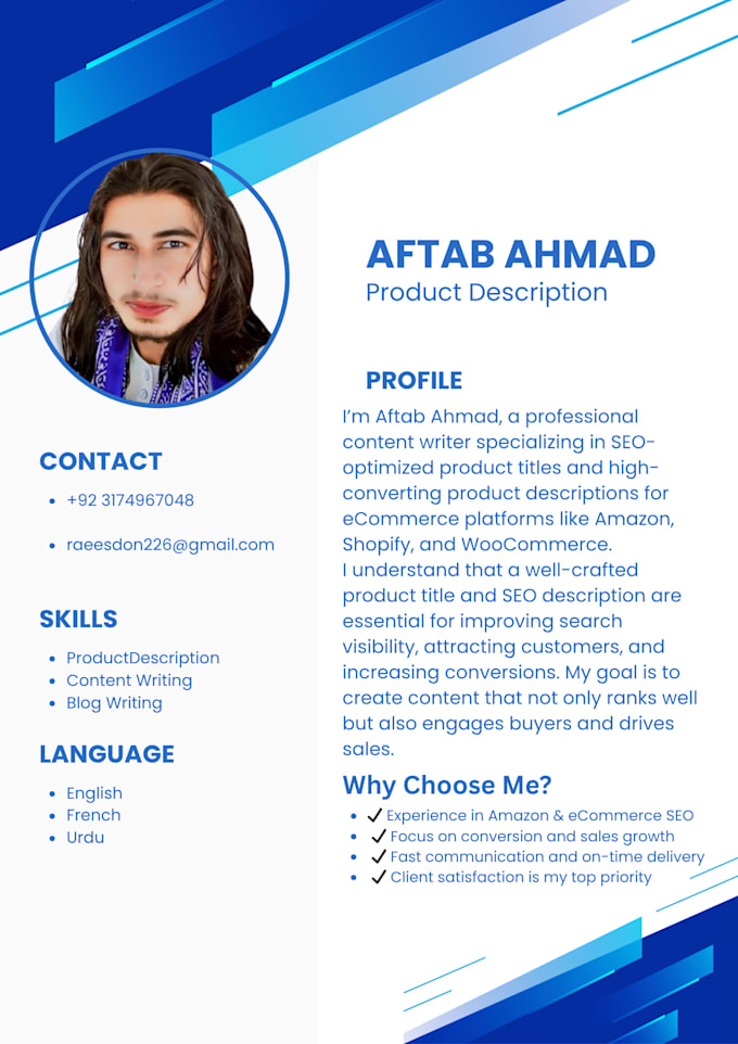 write SEO product listing title and description