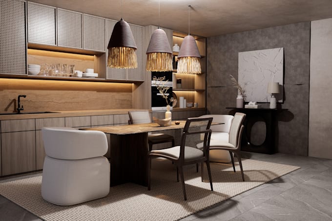create sketchup 3d model and interior or exterior architecture renders