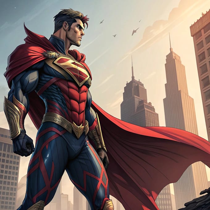superhero character for comics