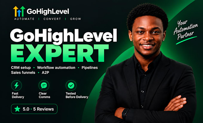 be your gohighlevel expert VA for CRM, automation and sales funnels