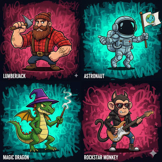 create consistent cartoon characters for pfp, gaming, and animation